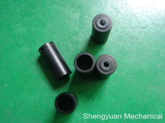 Alumunium CNC chính xác quay phần Knobs M8 Long với Đen Anodize