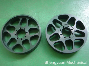 Al6061 Đen Anodize Phụ tùng chính xác Turned lớn Chromira Drum ổ Pully
