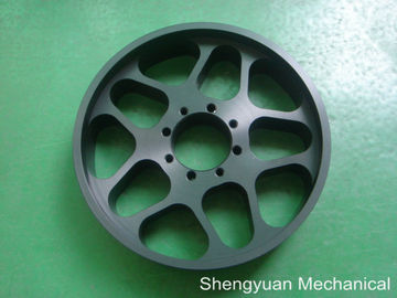 Al6061 Đen Anodize Phụ tùng chính xác Turned lớn Chromira Drum ổ Pully