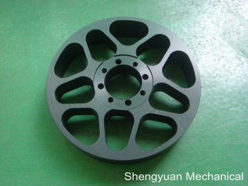 Al6061 Đen Anodize Phụ tùng chính xác Turned lớn Chromira Drum ổ Pully