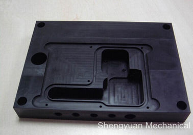 Đảo trộn nhôm POM chính xác phay gia công Phụ Đen Anodized CNC
