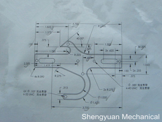 Al6061 Phụ gia công chính xác CNC tải Door Latch với Anodized Đen