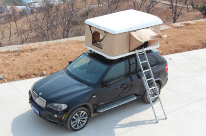 Lắc tay cầm Roof Top Tent / mái trại đầu SUV vỏ cứng cho xe tải bật lên lều