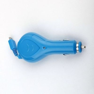 Car Charger hiệu suất cao Retractable Micro USB LG Với Spring Cable