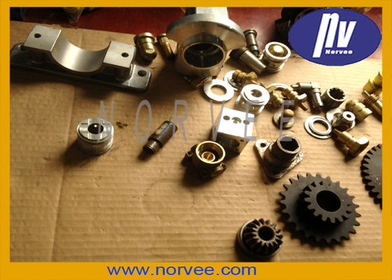 Nhựa / nhôm POM Phụ với Nickel Plated CNC Precision Machining