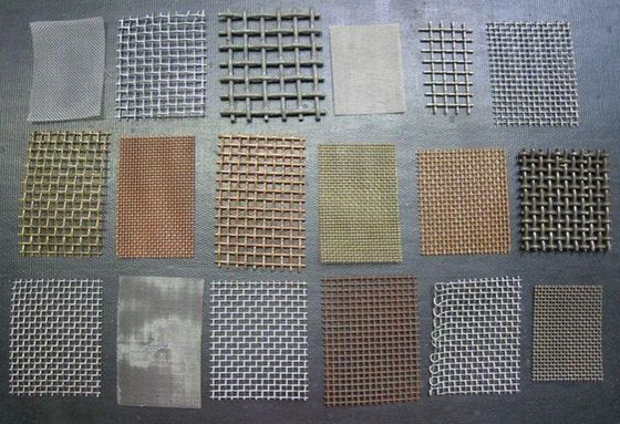 Tuỳ chỉnh Bronze Brass Wire Mesh Lọc Sàng, rộng 0.6m - 1.3m / Wire Mesh