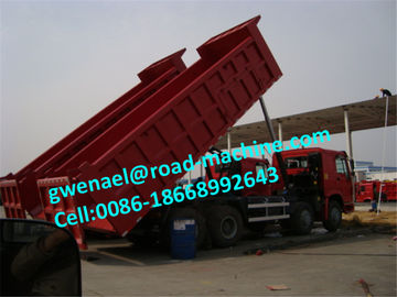 Xe tải tự đổ hạng nặng HOWO 8x4 50 tấn Xe tải tự đổ 10 bánh xe tải cát HYVA Hệ thống nâng hạ thủy lực
